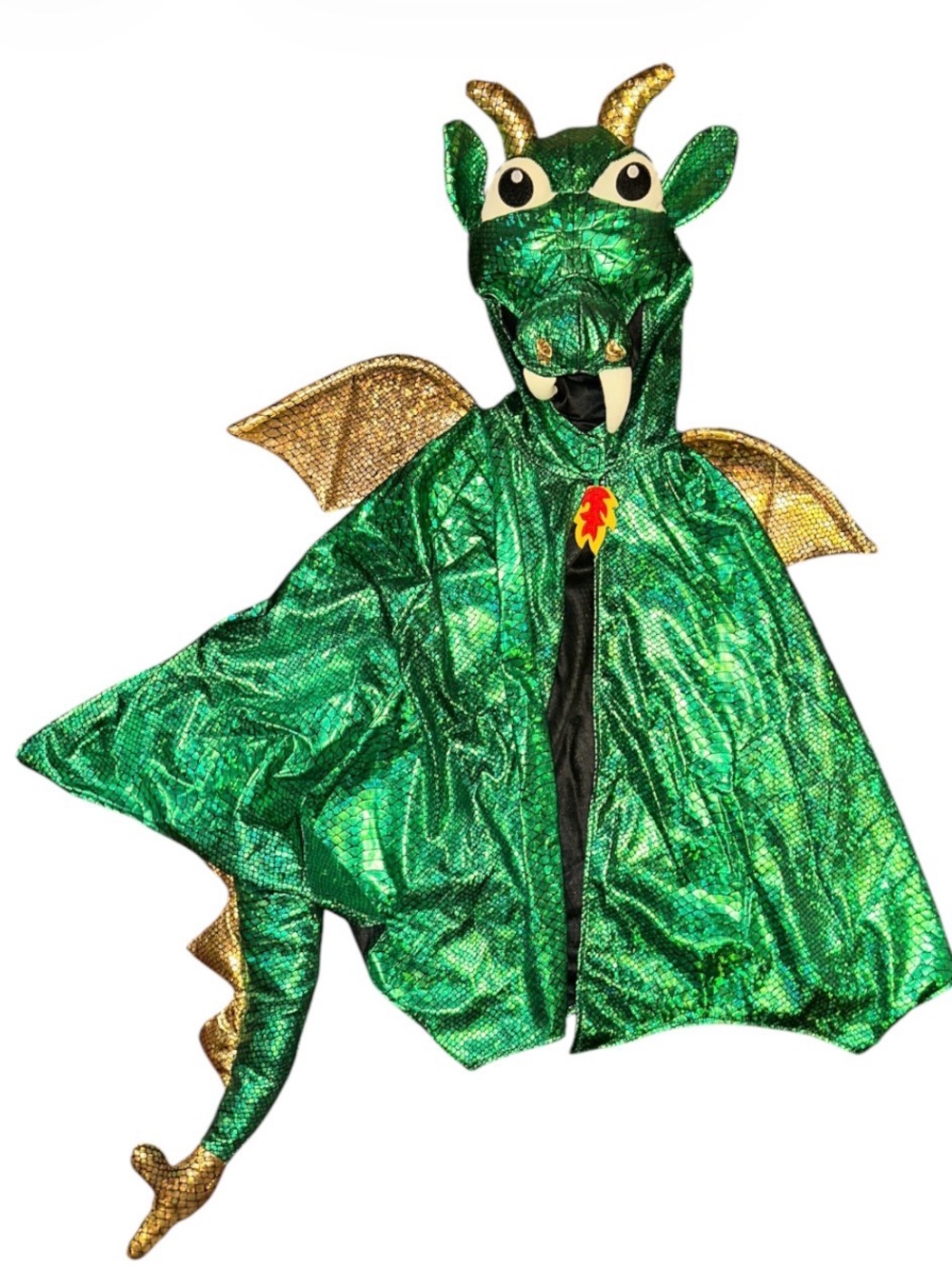 Dragon Kids Costume Cape with Hood